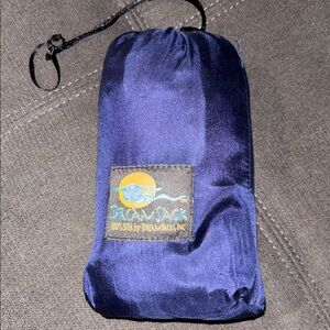 Dreamsack 100% Silk Travel Sheet Twin in Navy Blue Drawstring Pouch
